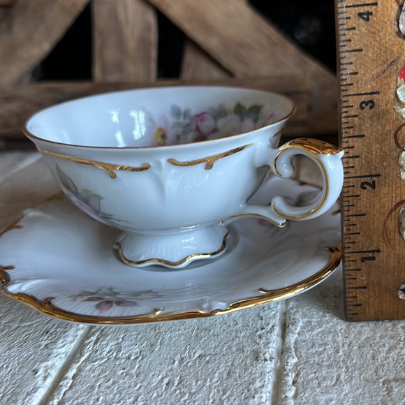 Bavaria Schumann Arzberg Wild Rose Teacup & Saucer - Picture 7 of 7